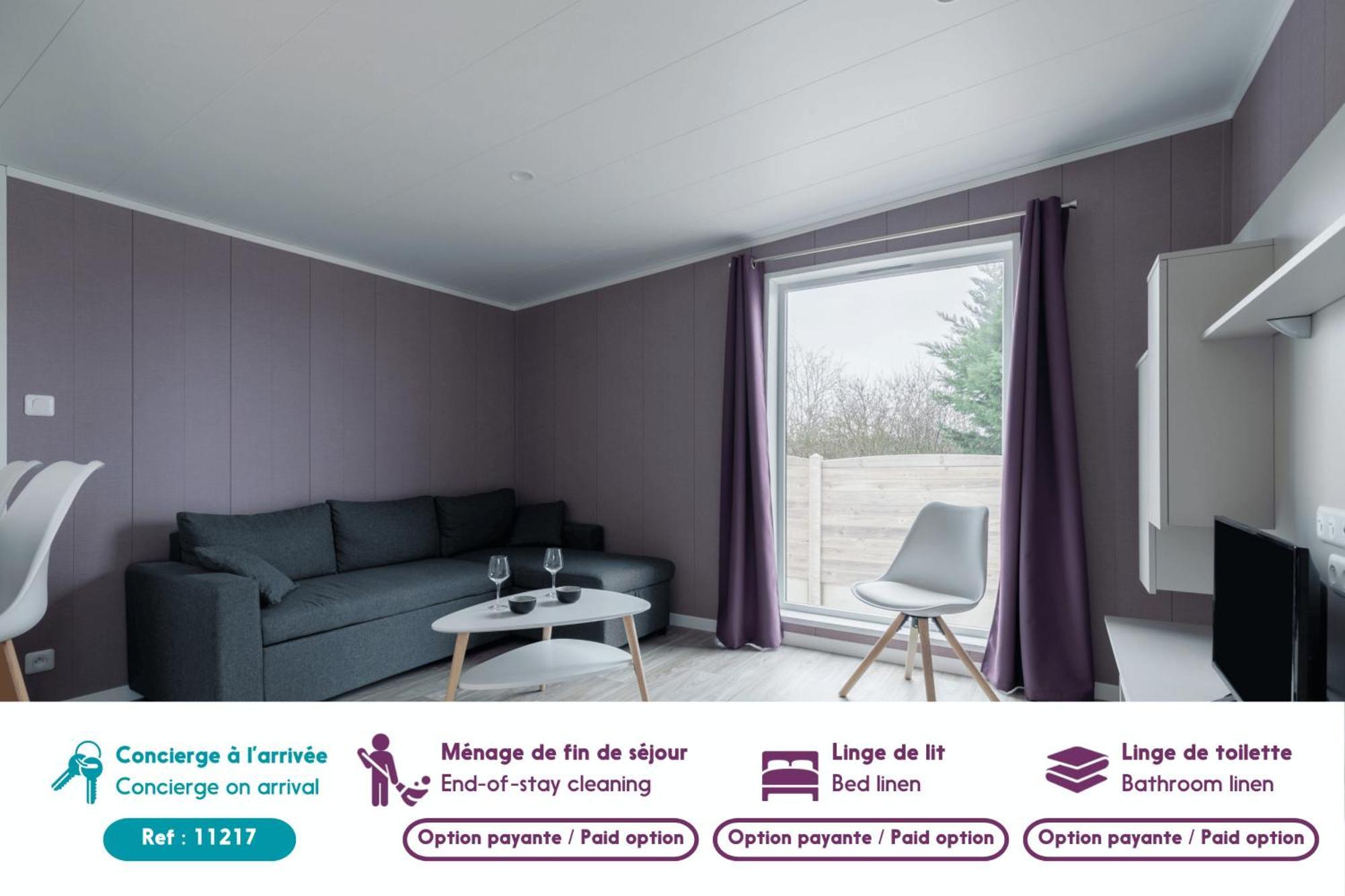 Beau Chalet Pour 4 Pers - Acces Piscine Chauffee Bretignolles-sur-Mer Luaran gambar