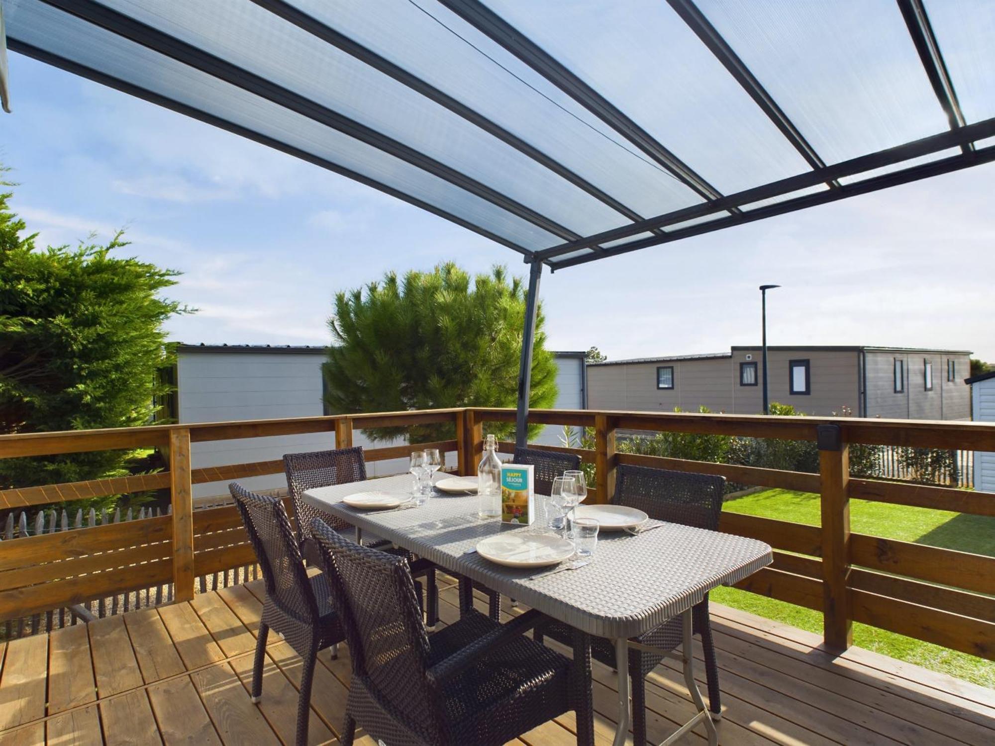 Beau Chalet Pour 4 Pers - Acces Piscine Chauffee Bretignolles-sur-Mer Luaran gambar