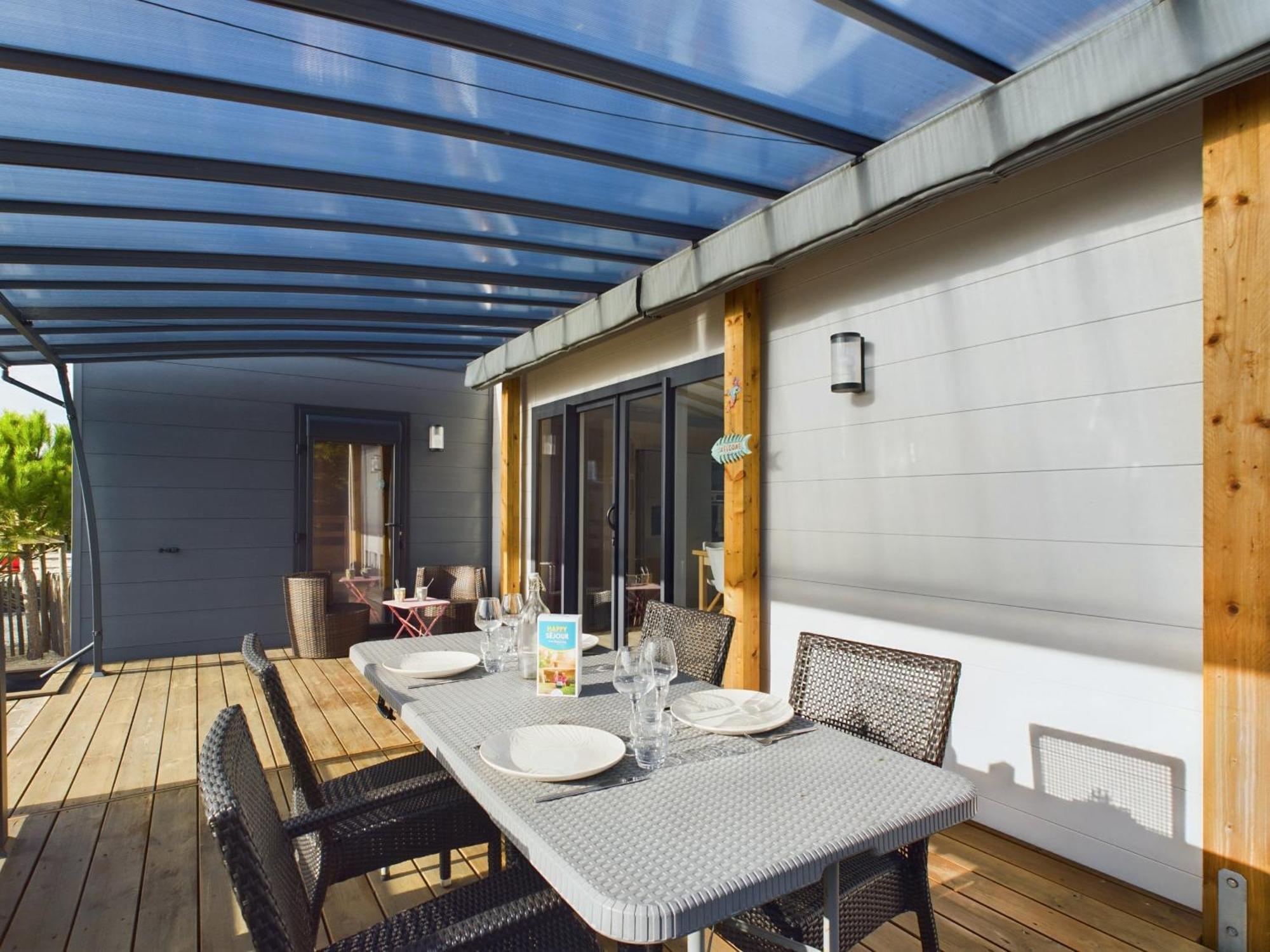 Beau Chalet Pour 4 Pers - Acces Piscine Chauffee Bretignolles-sur-Mer Luaran gambar